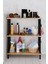 3raflı Telli Çevir Kur Çok Amaçlı Banyo Rafı Dolabı Metal Gövdeli Organizer Düzenleyici Saklama Rafı 2