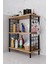 3raflı Telli Çevir Kur Çok Amaçlı Banyo Rafı Dolabı Metal Gövdeli Organizer Düzenleyici Saklama Rafı 3