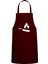 Bordo Baskılı Mutfak Önlüğü, Şık ve Kullanışlı Chef Giyim Aksesuarı 1