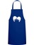Kalp İçi Tencere Tasarım Özel Baskılı Mutfak Önlüğü Saks Mavisi Renk: Lacivert 1