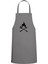 Baskılı Gri Mutfak Önlüğü, şık ve kullanışlı mutfak aksesuarı 1