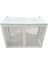 Klima Motoru Gizleme Kafesi 120X62X150 cm (H) Ral 9002 Beyaz Kare Delikli Xlarge Modeli 1