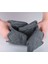 Gri ısı yalıtımlı silikon olmayan tencere ve fırın tutamaç seti, 12x21 cm 2