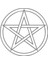 Pentagram Araba Sticker 17X17 cm Gri 1
