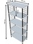5 Raflı Çevir Kur Çok Amaçlı Raf – Tel Yan Panel, Açık Raf Sistemli Metal Gövdeli Organizer Dolap 5