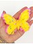 Kelebek Pullu Renkli Moj Moj Taba Squishy Sıkma 10X8 cm Pullu Sukuşi - Pembe/sarı 2