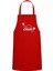 Kırmızı Baskılı Mutfak Önlüğü, Şık ve Kullanışlı Chef Tarzı Koruyucu 1
