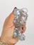 Kelebek Şeffaf Glitter Simli Moj Moj Taba Squishy Sıkma 10X8 cm Simli Sukuşi - Gri 3