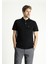 Cepli Polo Yaka Regular Fit Nakışlı Pamuk Tişört 3