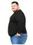 Erkek siyah Büyük Beden Oversize Uzun Kollu T-Shirt 3xl 4xl 5xl 6xl 7xl 8xl 2