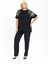 Bambu Bluz Yarasa Kol Taş Detaylı M-6xl 6