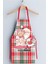 Kırmızı Noel Baba Pötikareli Mutfak Önlüğü, şık ve kullanışlı tasarım, 50x70 cm, polyester 1