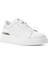 Erkek Beyaz Bağcıklı Kalın Tabanlı Deri Sneaker 3