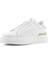 Erkek Beyaz Bağcıklı Kalın Tabanlı Deri Sneaker 4