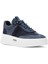 Erkek Mavi Bağcıklı Kalın Tabanlı Süet Deri Sneaker 3