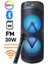 Ensiga Işıklı Büyük Boy Party Box Bluetooth Hoparlör Taşınabilir Şarjlı Ses Sistemi Kablosuz Karaoke Mic 1