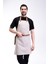 Su itici mutfak önlüğü, leke tutmaz, şef ve garson kullanımı, gri, 85x60, pamuk polyester 3