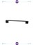 Köprü Mat 192mm Metal Kulp Vidalı Dolap, Komodin, Vestiyer, Vida Hediye Siyah 19 cm 20 cm uyumlu 3