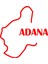 Adana Harita Araba Sticker 17X17 cm Kırmızı 1