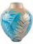 Mavi Bej Porselen Vazo 24 cm 2