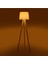 Lighting Ahşap Ayak Tripod Lambader - Natürel / Beyaz 3