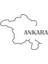 Ankara Harita Araba Sticker 17X17 cm Gri 1