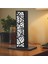 Luminera Siyah Geometrik Desenli LED Masa Lambası – Modern Dekoratif Işık 1