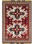Ejder Motifli Yünden El Dokuma Bordo Renk Kars Halısı 146X198 cm (2.89 M²) 1