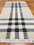 Ekose Desenli, Yeni Zelanda Yünü El Dokuma Pamuk Saçaklı London Halı 38141 5
