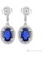 Oval Safir Ve Pırlanta Taşlı Küpe 0403E0012 1