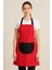 Kırmızı Unisex Mutfak Önlüğü, Keten, 85x60, Şık ve Koruyucu Tasarım 1