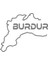 Burdur Harita Araba Sticker 17X17 cm Gri 1