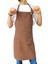 Kahverengi tasarım önlük, pamuk polyester, 34 x 48 cm, şık ve kullanışlı 1
