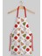 Yılbaşı temalı kurabiye desenli şık mutfak önlüğü, ekru, polyester, 55x70 cm 1