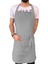 Şık Gri Önlük, 34x48 cm, Pamuk Polyester, Temiz ve Kullanışlı Tasarım 1