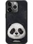 iPhone 15 Pro Uyumlu 3D Göz Panda Detaylı Gerçek Nakış İşlemeli Kabartmalı Big Eyes Kılıf 1