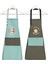 Yeşil 2'li mutfak önlüğü seti, leke tutmaz, su geçirmez, şık ve kullanışlı, 60x75 cm 2