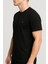 Erkek Siyah Bisiklet Yaka Regular Fit Basic Tişört C1T0N2O2 3