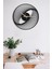 Dekoratif Siyah Metal Duvar Saati 60X60CM 6