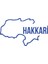 Hakkari Harita Araba Sticker 17X17 cm Mavi 1