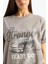 Kadın Kısa Kol T-Shirt D9617AX/GR454 Lt.grey 2