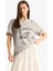 Kadın Kısa Kol T-Shirt D9617AX/GR454 Lt.grey 3
