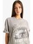 Kadın Kısa Kol T-Shirt D9617AX/GR454 Lt.grey 5