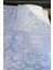 %100 Pamuk El Dokuması Çiçek Desenli Pike 190 x 230 cm - Açık Mavi 3