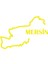 Mersin Harita Araba Sticker 17X17 cm Sarı 1