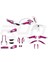 Yamaha mt 07 Uyumlu Pembe Sticker Set 2