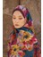 Mürdüm Ed Scarf Sunrise Çiçek Desen Şal 1