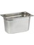 Paslanmaz Çelik Gastronom Küvet GN 1/4 26,5x16,2x15 cm gri 1