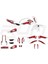 Yamaha mt 07 Kırmızı Sticker Set 2