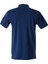 Polokoton % 100 Pamuk Polo Yaka Nakışlı Erkek T-Shirt – Indigo, Cepli, Kısa Kollu Yazlık Model 2